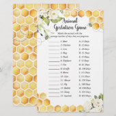 Papier Abeille Un Petit Baby shower De Miel Gestation Ani (Devant / Derrière)