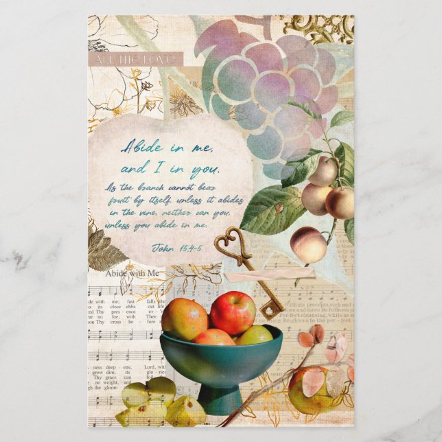 Papier Abide in Me Fruitative Faith Art Journal (Devant)