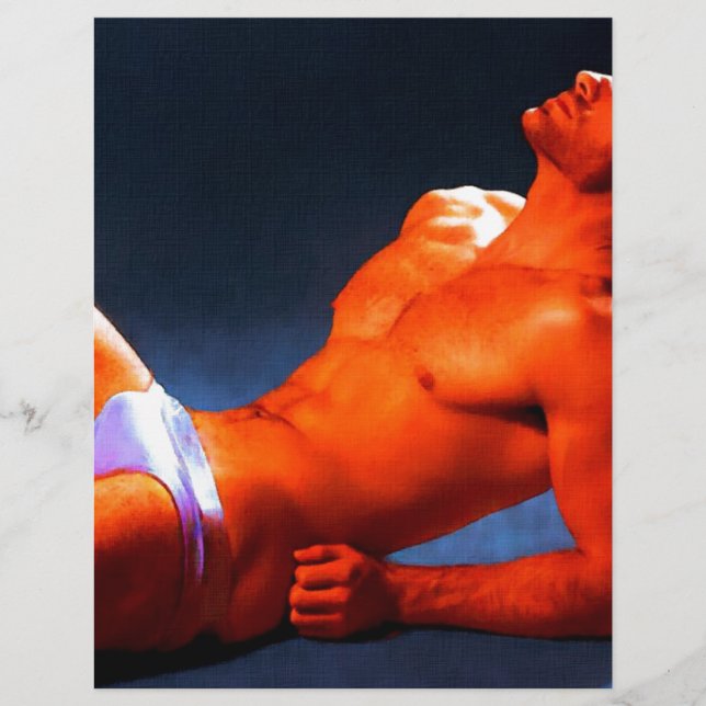 Papier Abs Burning - peinture originale (Devant)