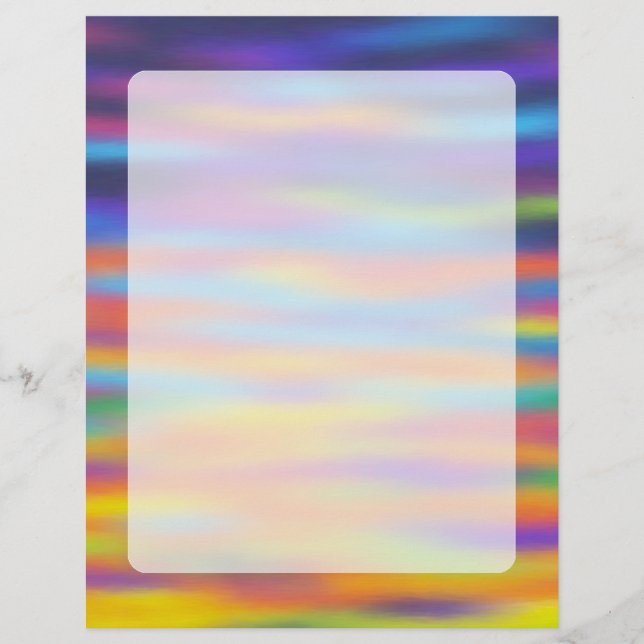 Papier Abstrait Desert Sunset Sky Artwork (Devant)