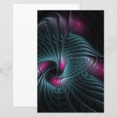 Papier Abstrait Imaginaire coloré fractal (Devant / Derrière)