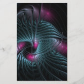 Papier Abstrait Imaginaire coloré fractal (Devant)