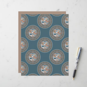 Papier Accent Abstrait Polka Ornate Dot Mandala Scrapbook
