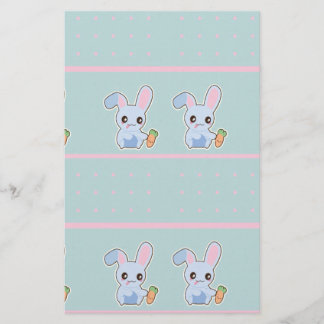 Papier Accessoires de menthe rose Kawaii Bunny personnali