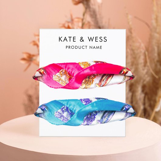 Papier Accessoires pour cheveux Display Packaging Card