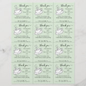 Papier Accueil De Mariage | Sac à thé (Dos)