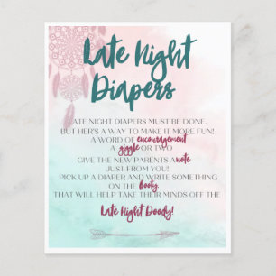 Papier Activité Boho Late Night Diapés