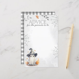 Papier Activité de conseil sur le Baby shower fantôme d'H