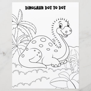 Papier Activité pour enfants Dinosaure Alphabet Point à P