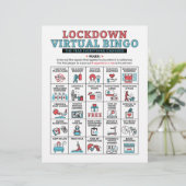 Papier Activités de verrouillage du bingo de quarantaine  (Debout devant)