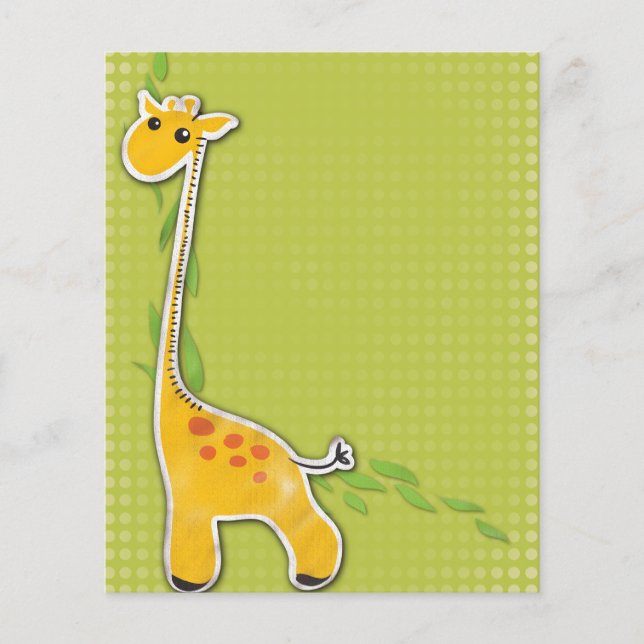 Papier adorable arrière - plan de la petite girafe (Devant)
