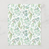 Papier Adorable Baby shower de bois Invitation budgétaire (Dos)