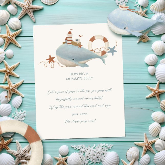 Papier Adorable baleine Baby shower jeu (Créateur téléchargé)