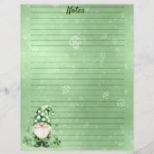 Papier Adorable Green St. Patrick's Day Gnomes (Dos)