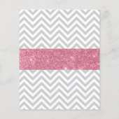Papier Adorable Pink Deer Chevron Parties scintillant Bab (Dos)