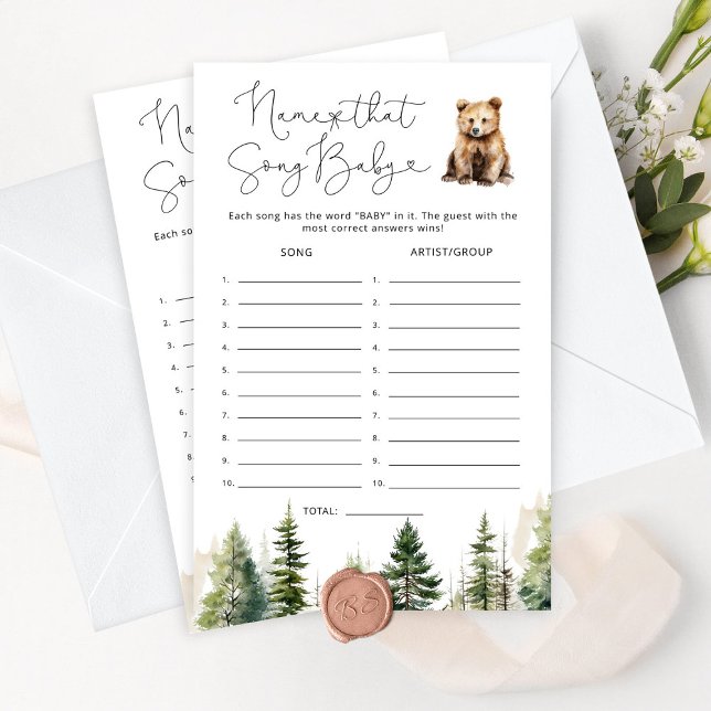 Papier Adventure attend Nom cette chanson jeu de baby sho (Créateur téléchargé)