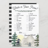 Papier Adventure Attend ! Qu'y a-t-il dans votre sac à ma (Devant / Derrière)