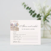 Papier Advice and wishes Off the market Boho Bridal Card (Debout devant)