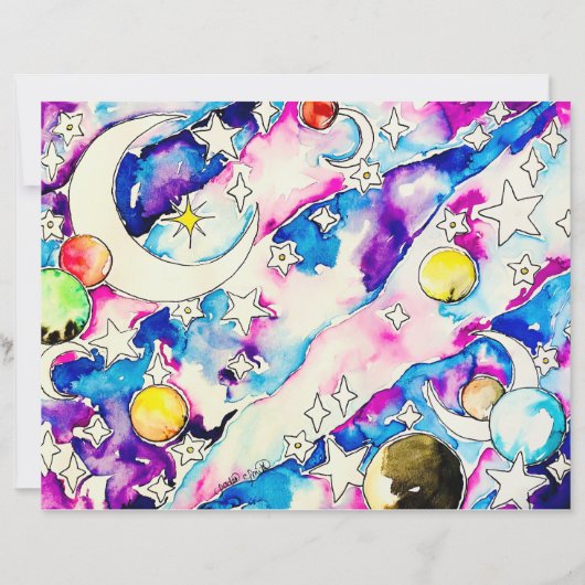Papier Affiche céleste (Devant)