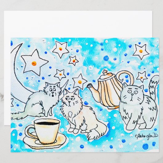 Papier Affiche de chat (Devant / Derrière)