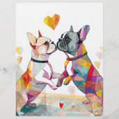 Papier affiche de chiots à vendre avec code QR orange (Dos)