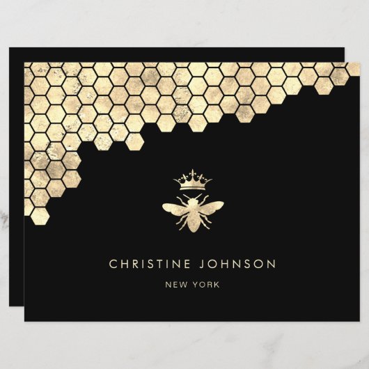 Papier affiche de design Queen Bee (Devant / Derrière)