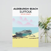 Papier Affiche de la plage d'Aldeburgh Suffolk (Debout devant)