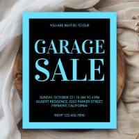 Affiche de vente de garage