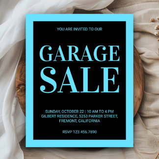 Papier Affiche de vente de garage