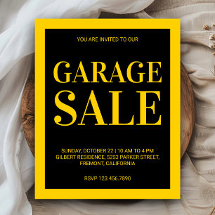 Papier Affiche de vente de garage
