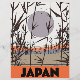 Papier Affiche de voyage au Japon