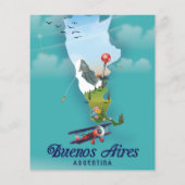 Papier Affiche de voyage Buenos Aires, Argentine (Dos)