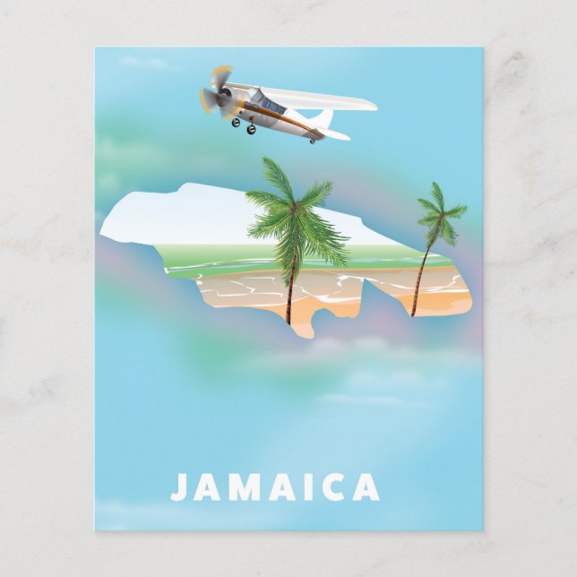 Papier Affiche de voyage Jamaica Vintage (Devant)