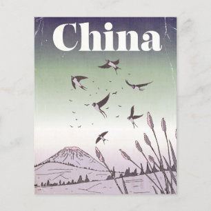 Papier Affiche de voyage vintage en Chine