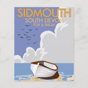 Papier Affiche de voyage vintage Sidmouth South Devon.