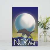 Papier Affiche du loup de Norvège (Debout devant)