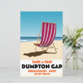 Papier Affiche Dumpton Gap Broadstairs Kent bord de mer (Debout devant)