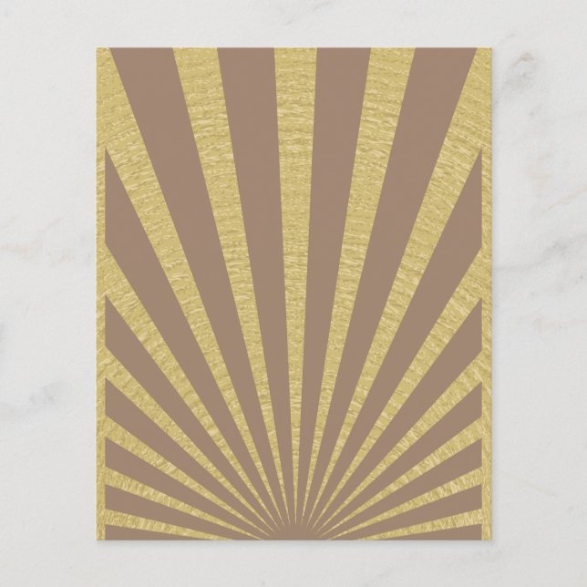 Papier Affiches à rayures Sunburst (Devant)