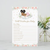 Papier Africaine Fille Blush Floral Wives for Baby (Debout devant)