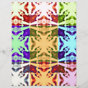 Papier Afrique À damiers Pop art Culture motif coloré