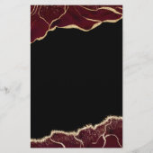 Papier Agate Bourgogne Anniversaire Fête N'importe quel â (Dos)