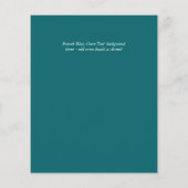 Papier Agate de mariage sarcelle or (Dos)