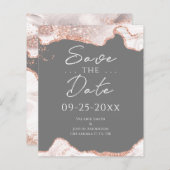 Papier Agate de Parties scintillant Gold Rose blanche Enr (Devant / Derrière)