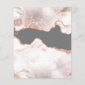 Papier Agate de Parties scintillant Gold Rose blanche Enr (Dos)