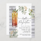 Papier Âgé à Perfection Floral 60e anniversaire Invitatio (Devant / Derrière)