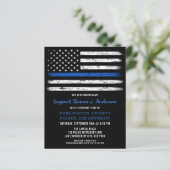 Papier Agent de police du budget Retraite Photo Invitatio (Debout devant)