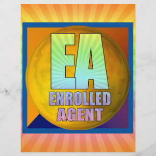 PAPIER AGENT INSCRIT AU LOGO EA