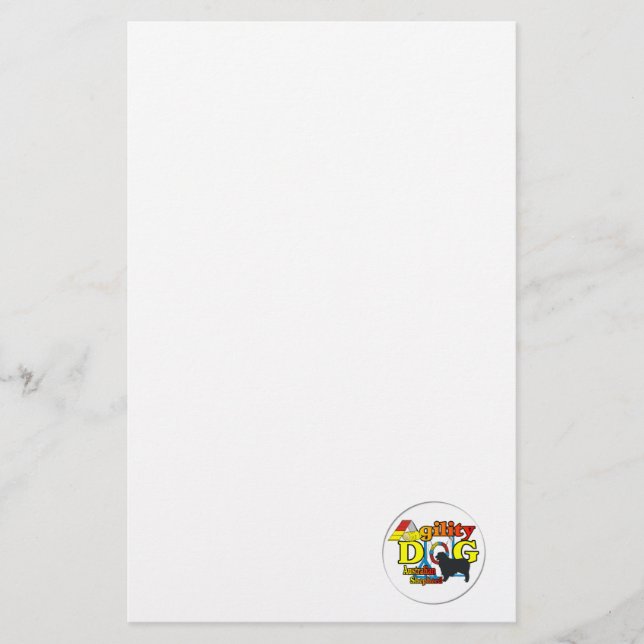 Papier Agilité des bergers australiens (Devant)
