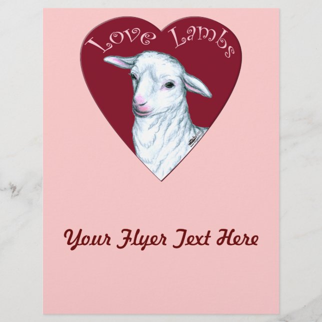 Papier Agneaux d'amour (Devant)