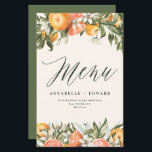 Papier Agritourisme moderne et botanique d'agrumes<br><div class="desc">Décor botanique d'agrumes orangé moderne rustique mariage. Fait partie d'une collection moderne.</div>